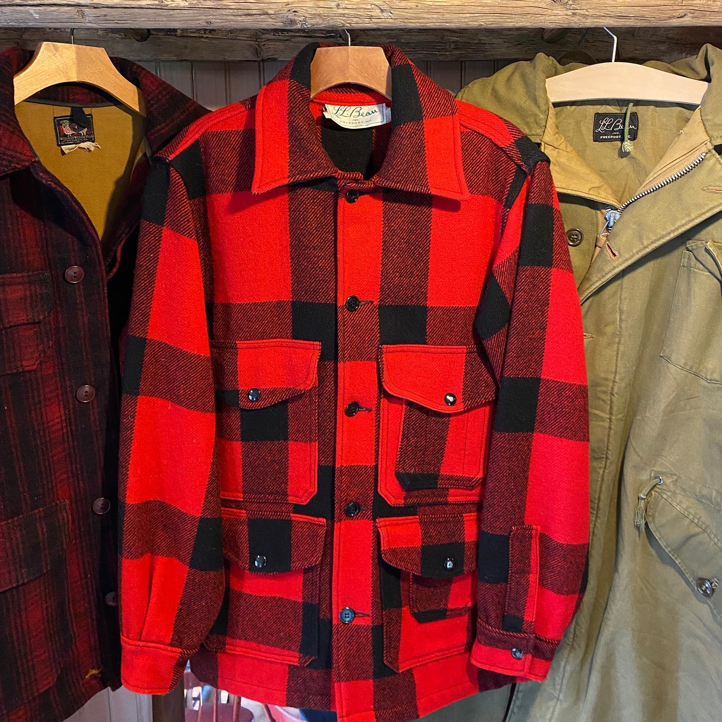 Classic Buffalo Plaid L.L. Bean hunting jacket